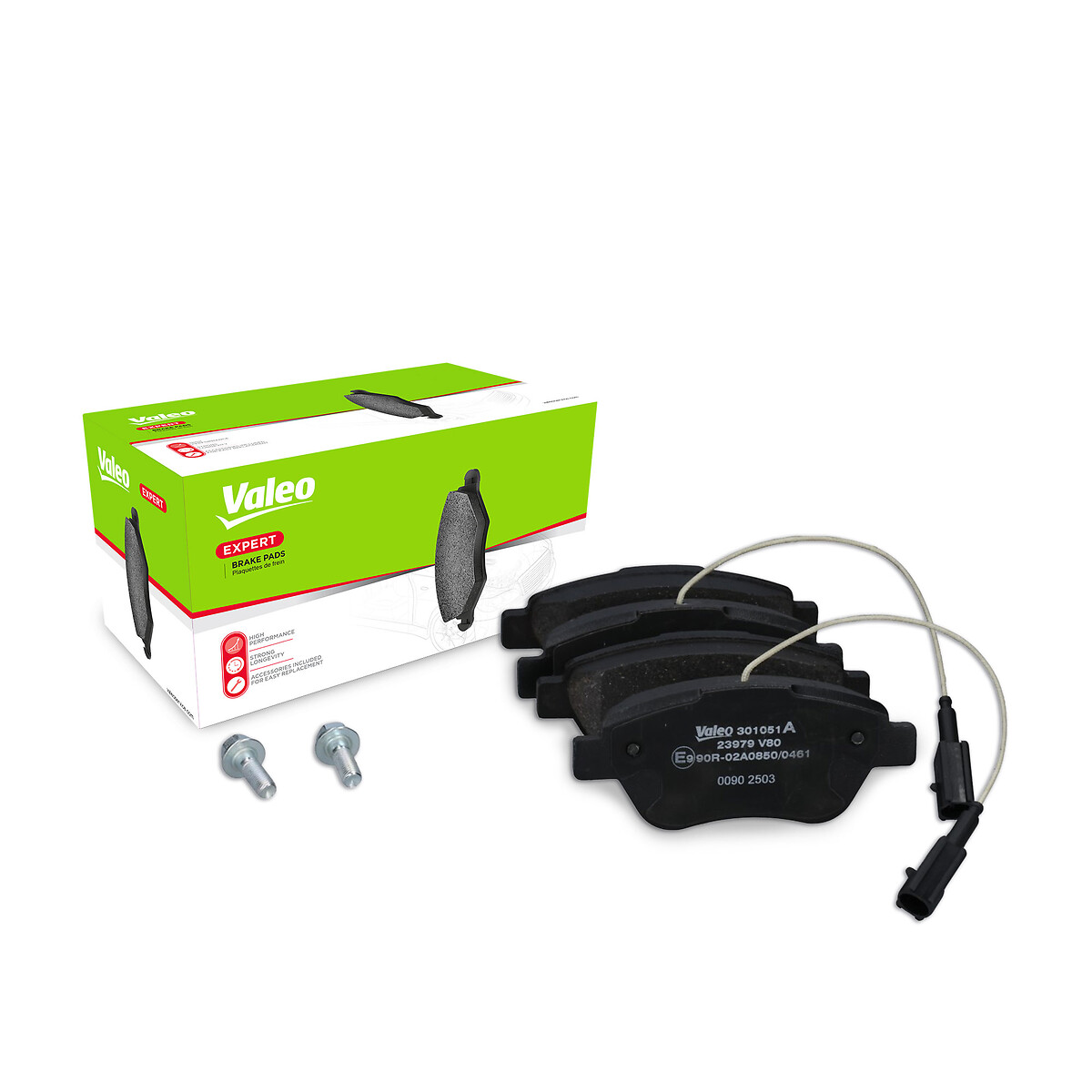 Jeu de 4 plaquettes de frein VALEO ref. 301051A